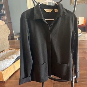 Collared zip up outer ware